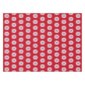 KING CHARLES III Coronation Red Souvenir Tischdecke (Vorderseite (Horizontal))