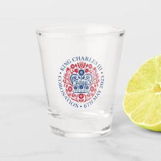 King Charles III Coronation Schnapsglas