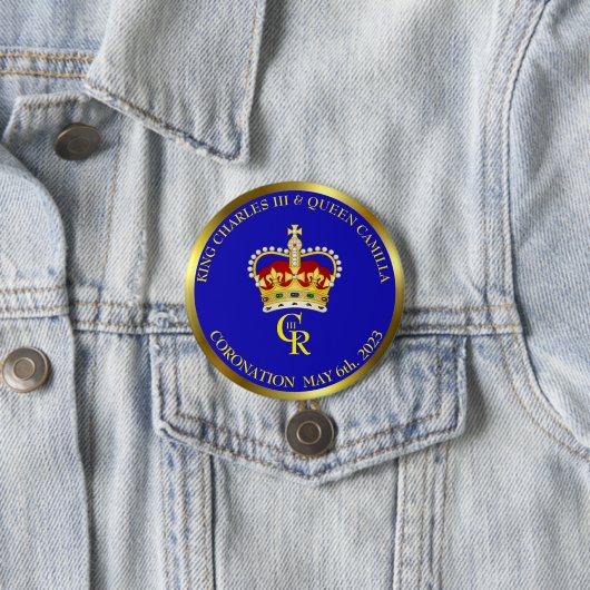 KIng Charles III Coronation Souvenir Button (Beispiel)