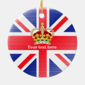 King Charles III Coronation Souvenir Keramik Ornament (Hinten)