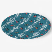 King Charles III Coronation Street Party Pappteller (Schrägansicht)