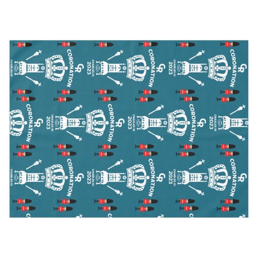King Charles III Coronation Street Party Tischdecke (Vorderseite (Horizontal))