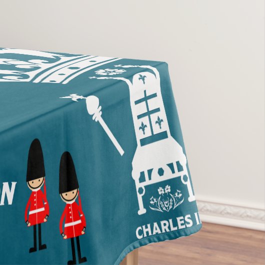 King Charles III Coronation Street Party Tischdecke (Beispiel)