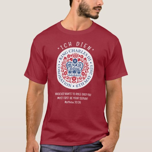 KING CHARLES III Coronation T-Shirt (Vorderseite)