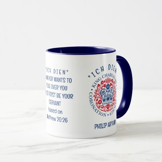 KING CHARLES III Coronation Tasse (VorderseiteRechts)