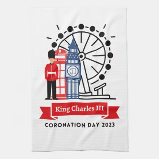 King Charles III Coronation Teetuch Geschirrtuch