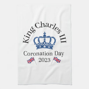 King Charles III Coronation Teetuch Geschirrtuch