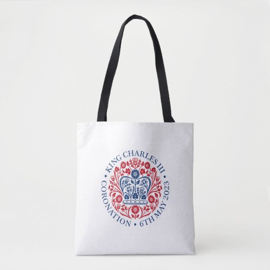 King Charles III Coronation Tote Bag Tasche (Vorderseite)