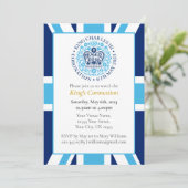 King Charles III Coronation Watch | Feiern Einladung (Stehend Vorderseite)