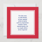 KING CHARLES III Coronation Watch Party Einladung (Rückseite)