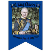 King Charles III Coronation Wimpelkette (Dritte Fahne)