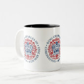 King Charles III Coronation Zweifarbige Tasse (Vorderseite Links)