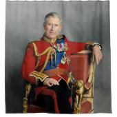 King Charles III Duschvorhang (Vorderseite)