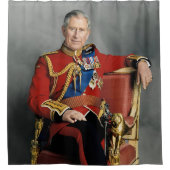 King Charles III Duschvorhang (Vorderseite)