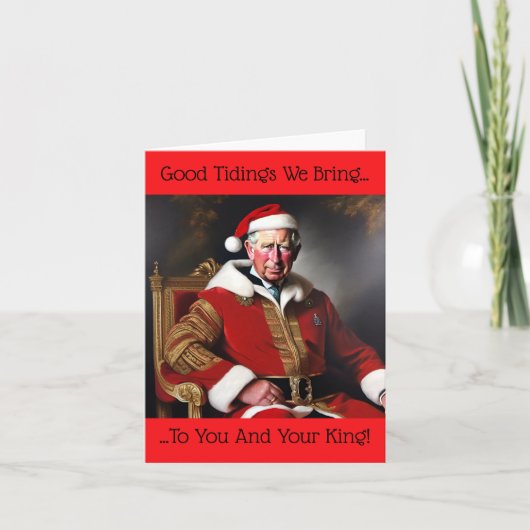 King Charles III. Feiertagskarte (Vorderseite)