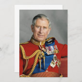King Charles III Foto Erweiterung Einladung (Vorne/Hinten)