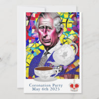 King Charles III Fun Custom Text Coronation Party