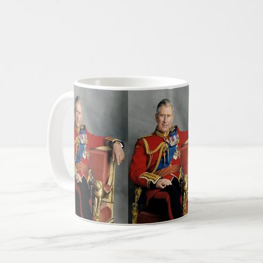 King Charles III Kaffeetasse (Vorderseite Links)