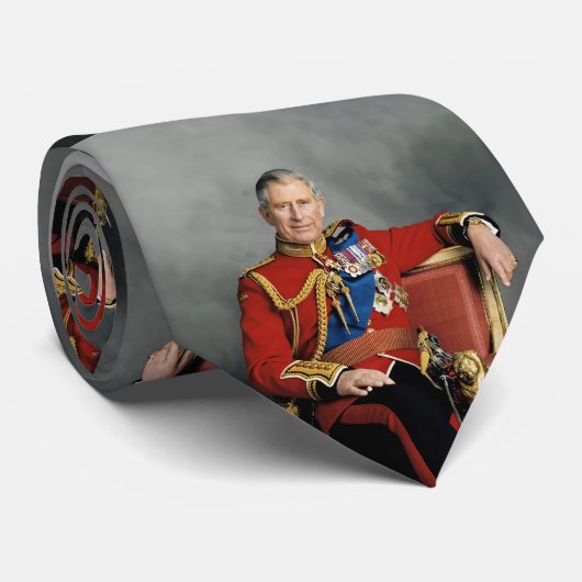 King Charles III Krawatte (Gerollt)