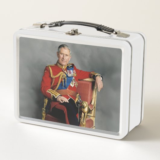 King Charles III Metall Brotdose (Vorderseite)