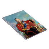 King Charles III mit Spring Garden Hintergrund Notizblock (Rechte Seite)