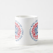King Charles III. Offizielle Logo-Tasse. Verwandlungstasse (Mittel)