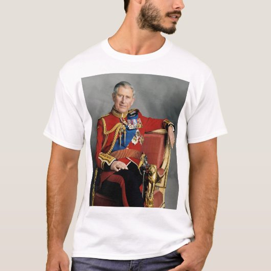 King Charles III Portrait T-Shirt (Vorderseite)