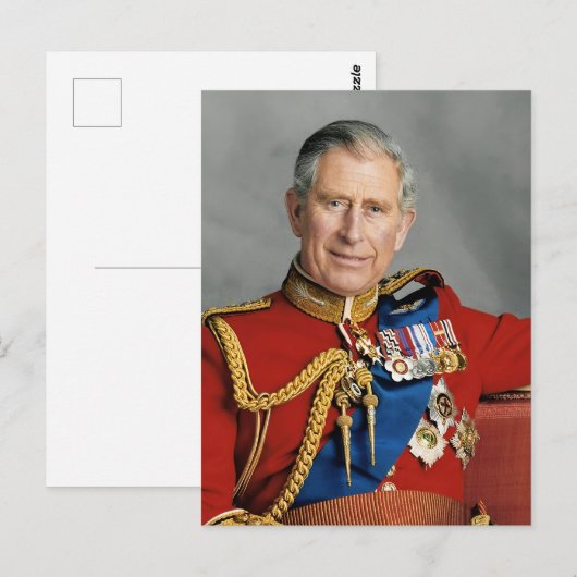 King Charles III Postkarte (Vorne/Hinten)