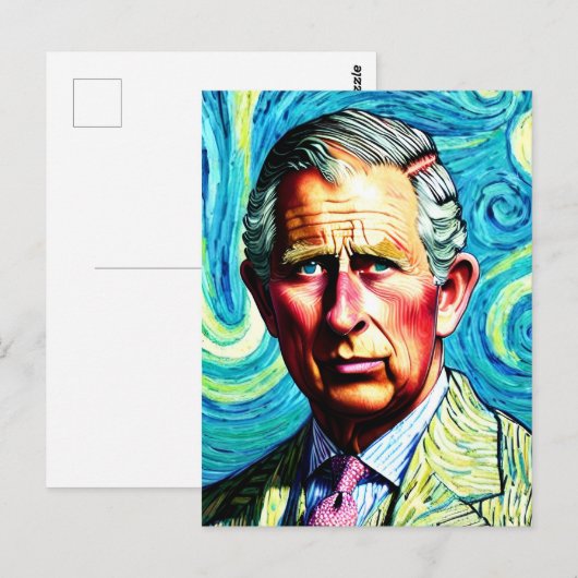 King Charles III Postkarte (Vorne/Hinten)