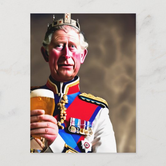 King Charles III Postkarte (Vorderseite)
