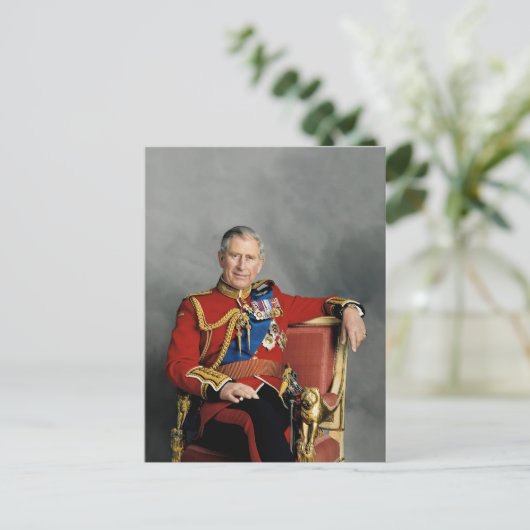 King Charles III Postkarte (Stehend Vorderseite)