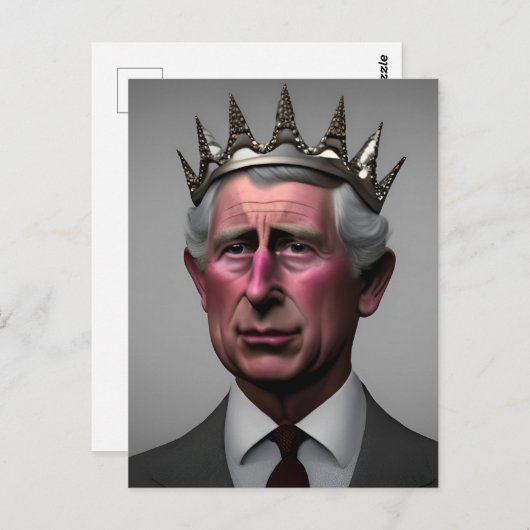 King Charles III Postkarte (Vorne/Hinten)