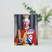 King Charles III Postkarte (Stehend Vorderseite)