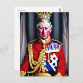 King Charles III Postkarte (Vorne/Hinten)