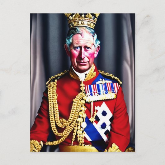King Charles III Postkarte (Vorderseite)