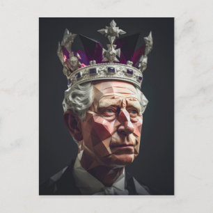 King Charles III Postkarte
