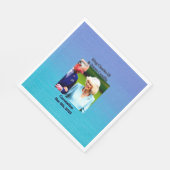 King Charles III & Queen Camilla Coronation Serviette (Ecke)