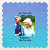 King Charles III & Queen Camilla Coronation Untersetzer (Vorderseite)
