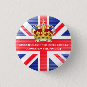 King Charles III & Queen Camilla Souvenir Button