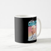 King Charles III - Retro ästhetisches Lüfterdesign Kaffeetasse (VorderseiteRechts)