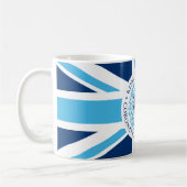 King Charles III Royal Coronation Logo Patriotic Kaffeetasse (Links)