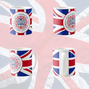 King Charles III Royal Coronation Logo Patriotic Kaffeetasse