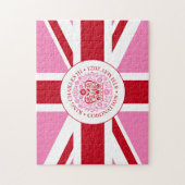 King Charles III Royal Coronation Logo Patriotic Puzzle (Vertikal)
