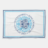 King Charles III Royal Coronation Souvenir Geschirrtuch (Horizontal)