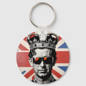 King Charles iii Sonnenbrille Gewerkschaft Jack Schlüsselanhänger (Vorderseite)
