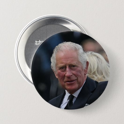 King Charles III. The United Kingdom Button (Vorne & Hinten)