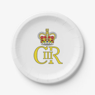 King Charles III UK Paper plate - Street Party Pappteller