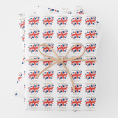 King Charles III Union Jack Flag Geschenkpapier Set (Beispiel)