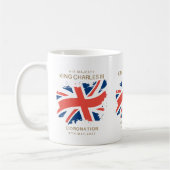 King Charles III Union Jack Flag Kaffeetasse (Links)