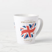 King Charles III Union Jack Flag Milchtasse (Rechte Ecke)